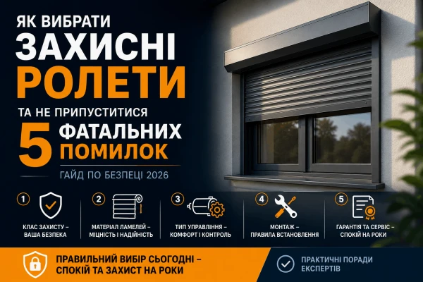 Як вибрати захисні ролети та не припуститися 5 фатальних помилок: Гайд по безпеці 2026