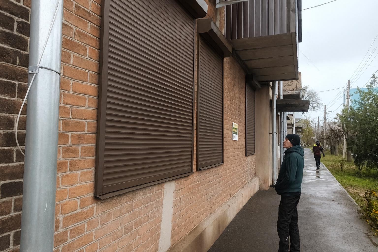 Roller shutter after repair