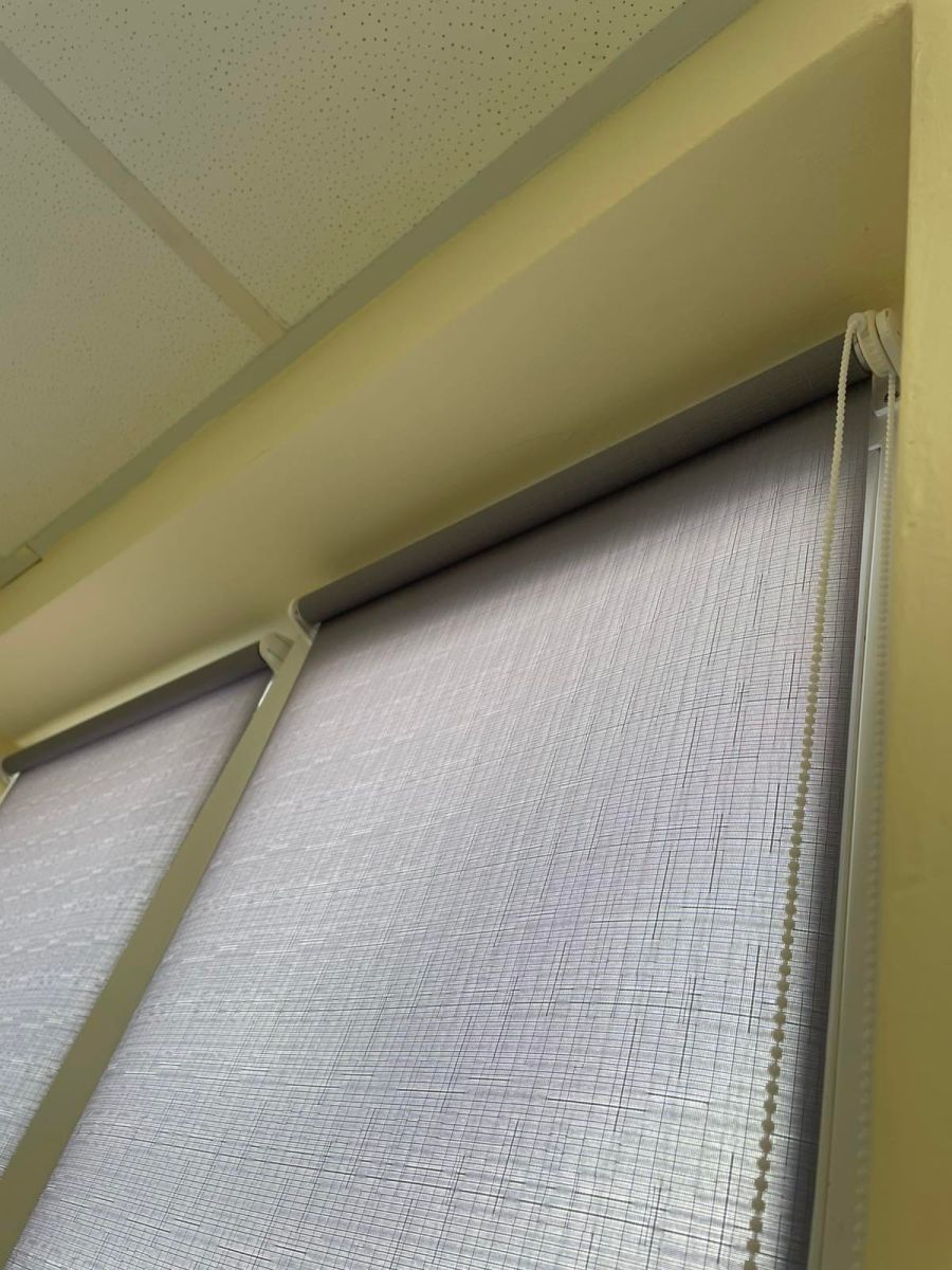 Fabric roller blinds on windows in Kharkiv — ZAMER works