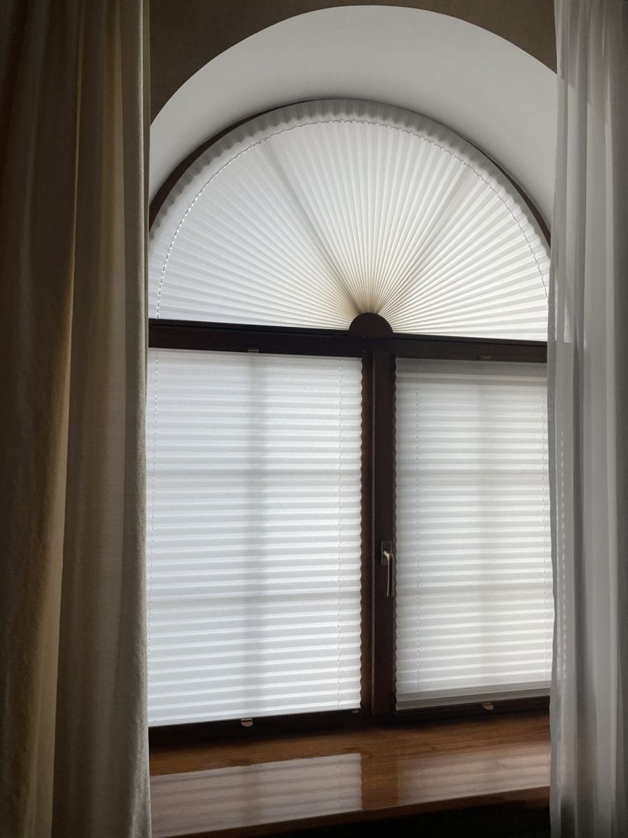 Plisse blinds for non-standard windows Kharkiv