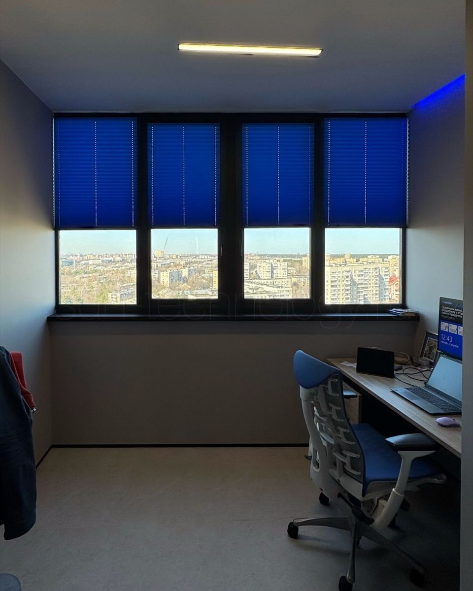 Pleated blinds for room